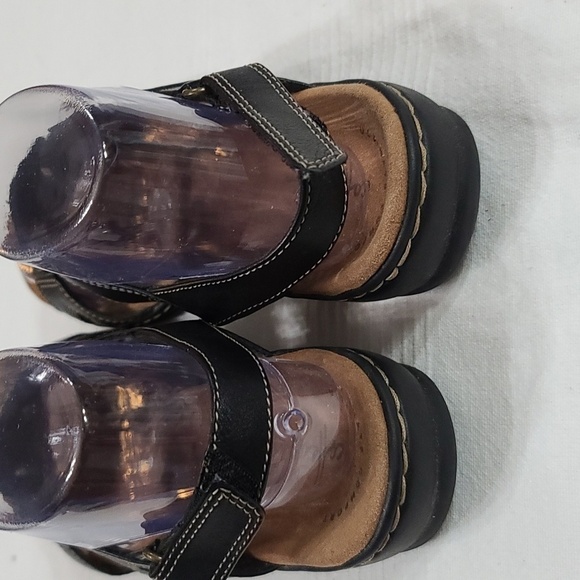 Collections by Clarks Womens Sandals Dark Brown Hook&Loop Sz 7 GUC - Picture 3 of 12